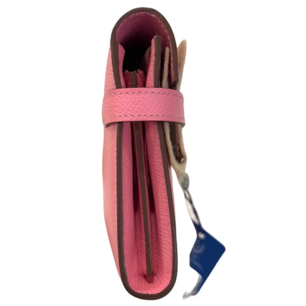 💗 𝐇𝐄𝐑𝐌𝐄𝐒 Kelly Long Wallet Rose Confetti Epsom Leather GHW 💗 - Picture 7 of 10